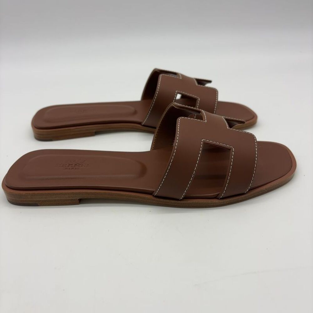 Hermès Sandals Brown Leather - Picture 4 of 7